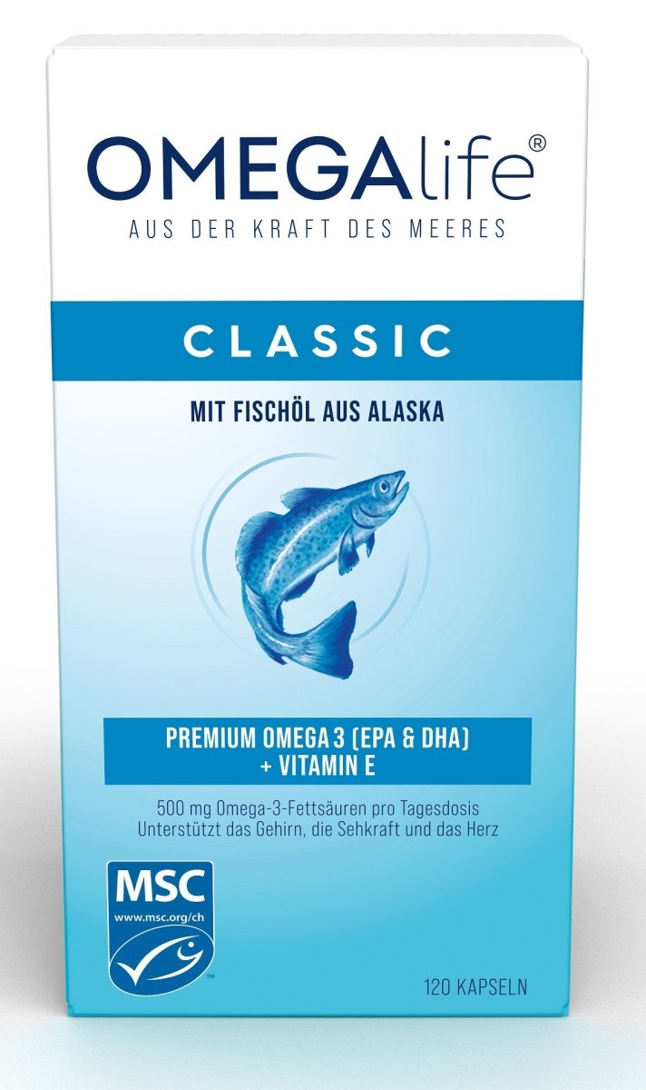 OMEGAlife® CLASSIC – hochdosierte Omega-3 Kapseln (EPA & DHA) - Swiss Health Care AG