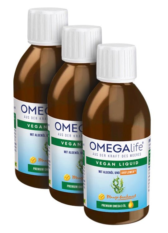 OMEGAlife® VEGAN LIQUID, Dreierpack - Swiss Health Care AG