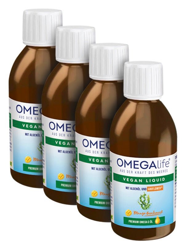 OMEGAlife® VEGAN LIQUID, Viererpack - Swiss Health Care AG