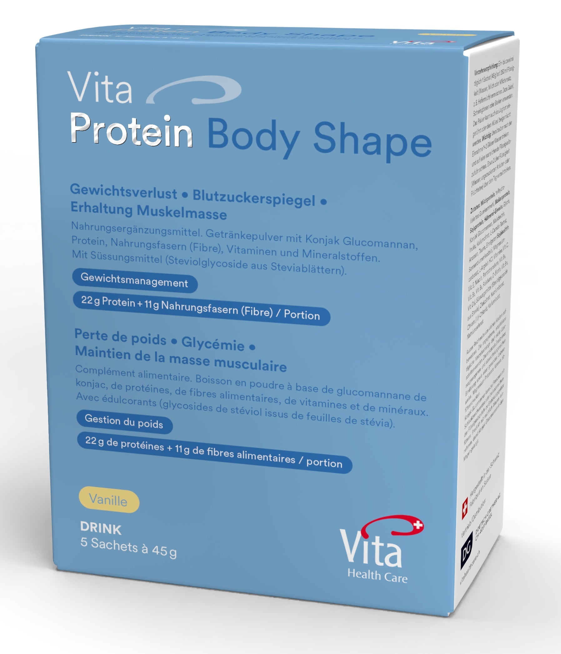 Vita Protein Body Shape Sachets, Dreierpack