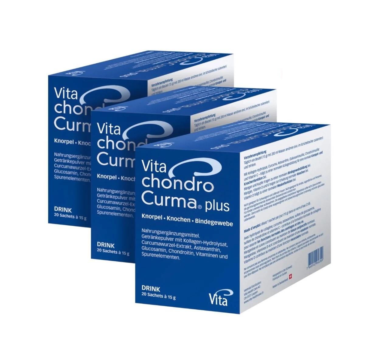 Vita Chondrocurma Plus Drink, Dreierpack - Swiss Health Care AG