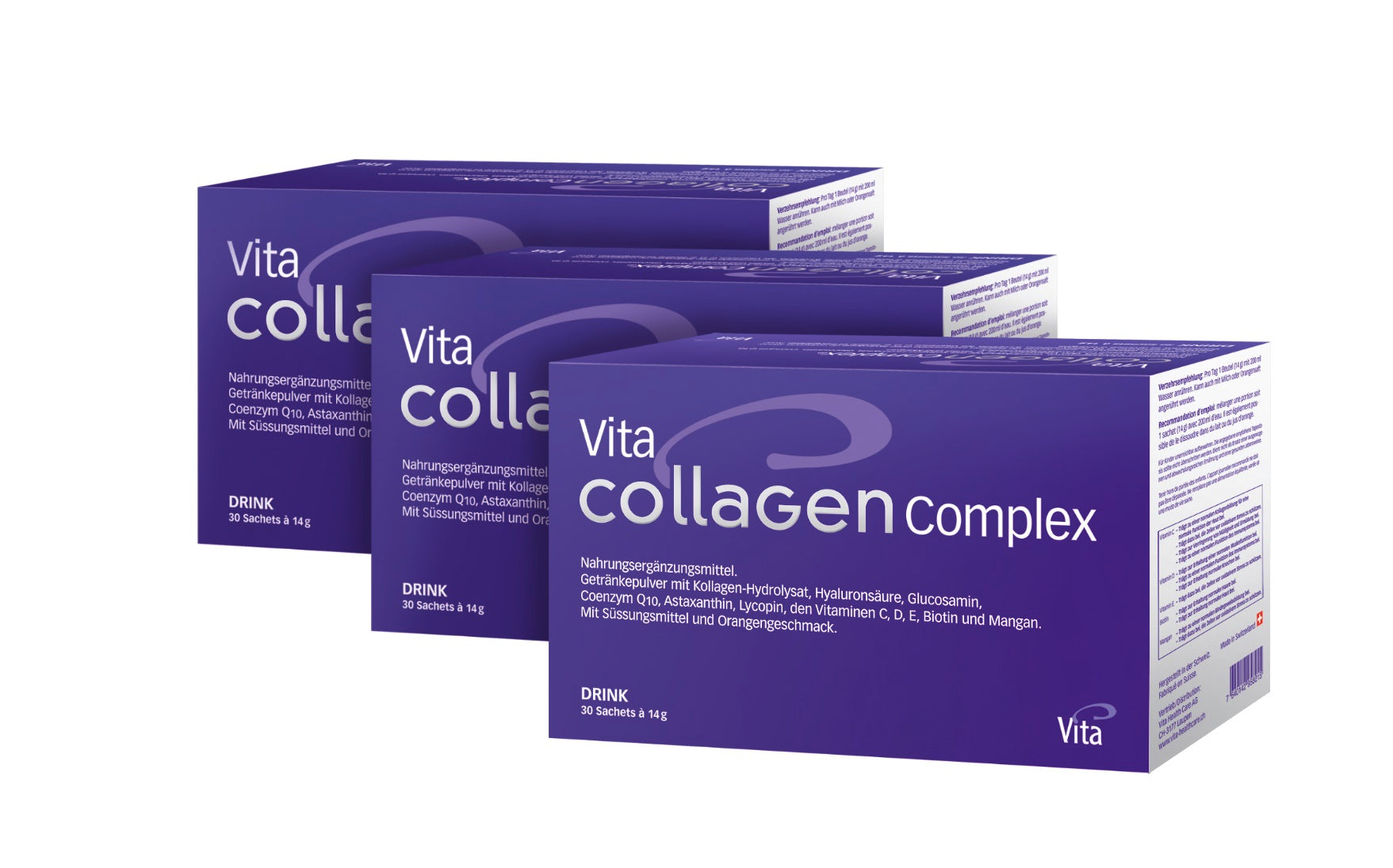 Vita Collagen Complex Drink, Dreierpack