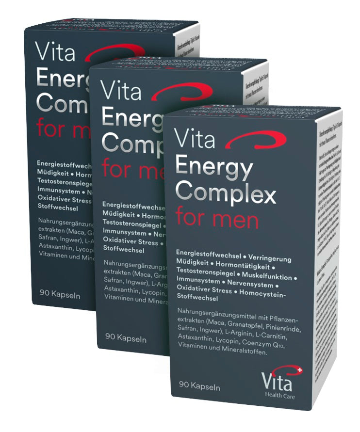 Vita Energy Complex for men, Dreierpack