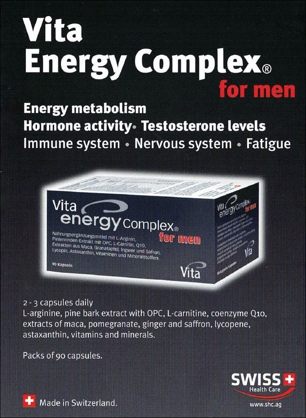 Vita Energy Complex for men - Swiss Health Care AG