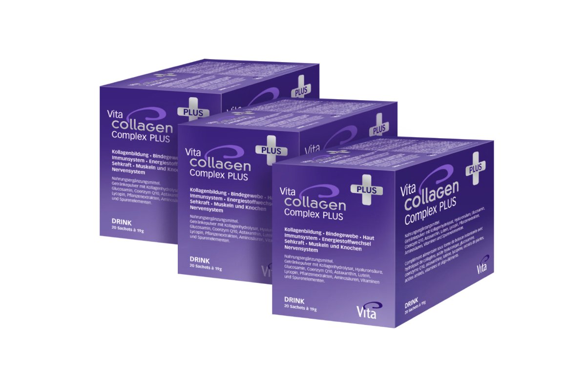 Vita Collagen Complex PLUS, Dreierpack - Swiss Health Care AG