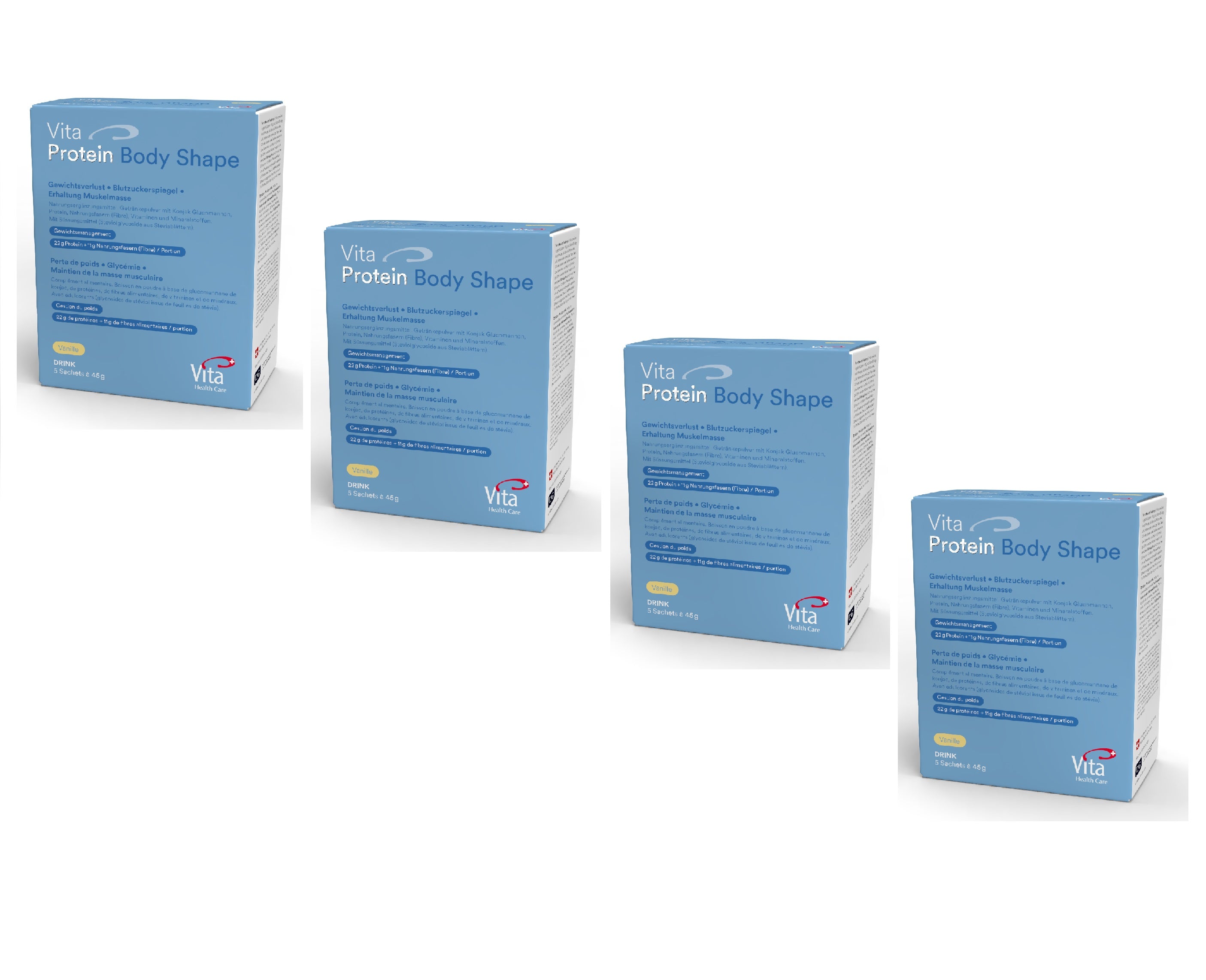 Vita Protein Body Shape Sachets, Viererpack
