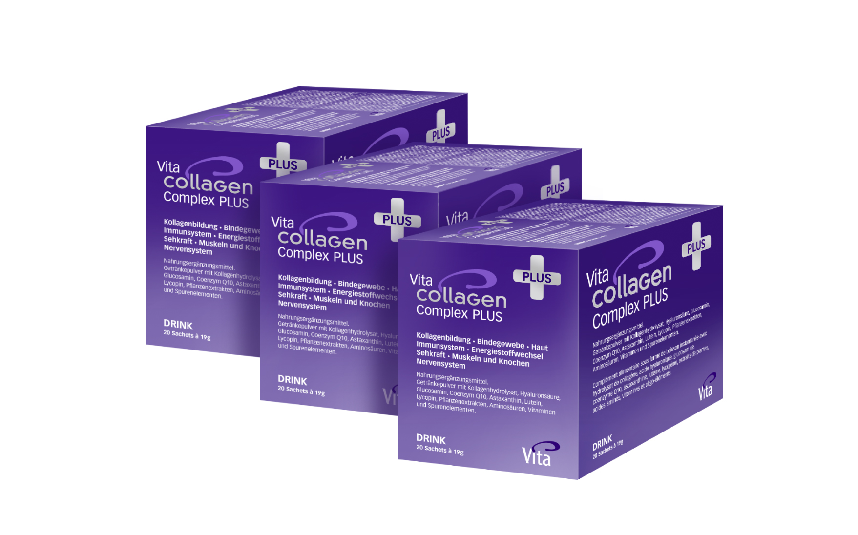 Vita Collagen Complex PLUS, Dreierpack