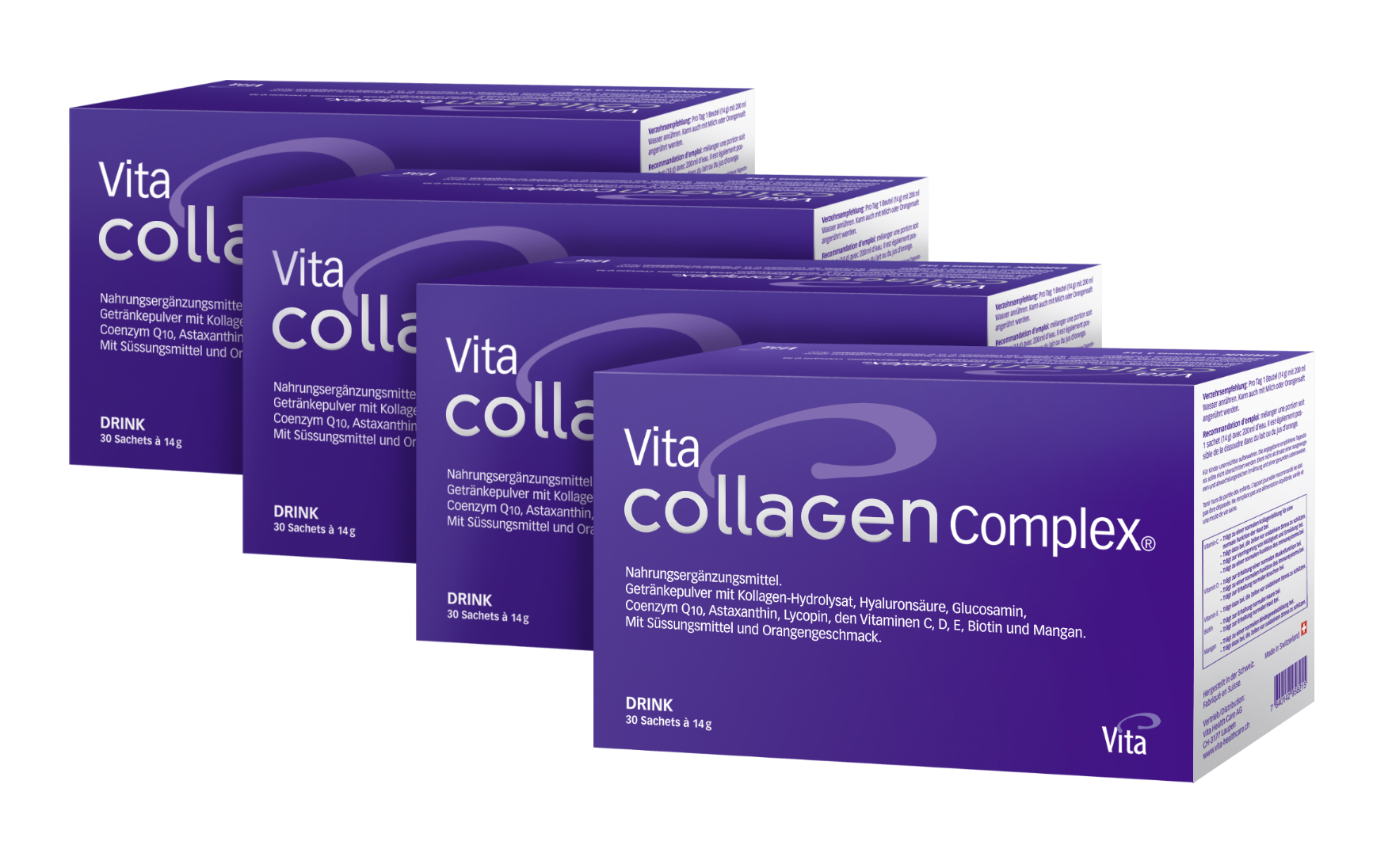 Vita Collagen Complex Drink, Four pack