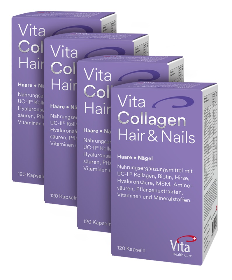 Vita Collagen Hair & Nails, Four pack